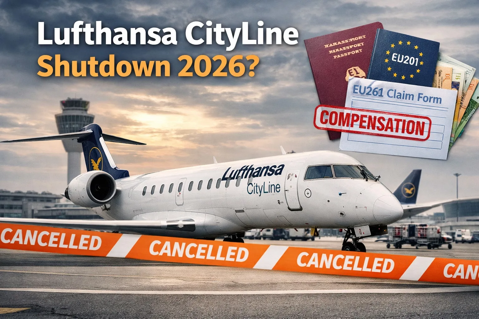 Lufthansa CityLine Shutdown 2026: Compensation, Rebooking and Refund Rights
