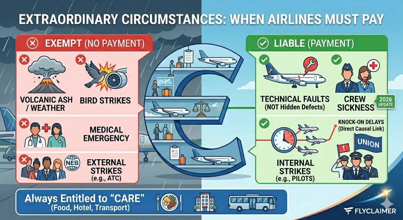 Extraordinary Circumstances: When Airlines Must Pay (and When Not)
