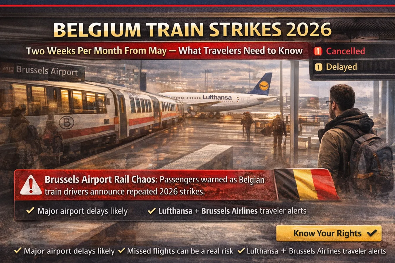 Belgium Train Strikes 2026: Two Weeks Per Month From May