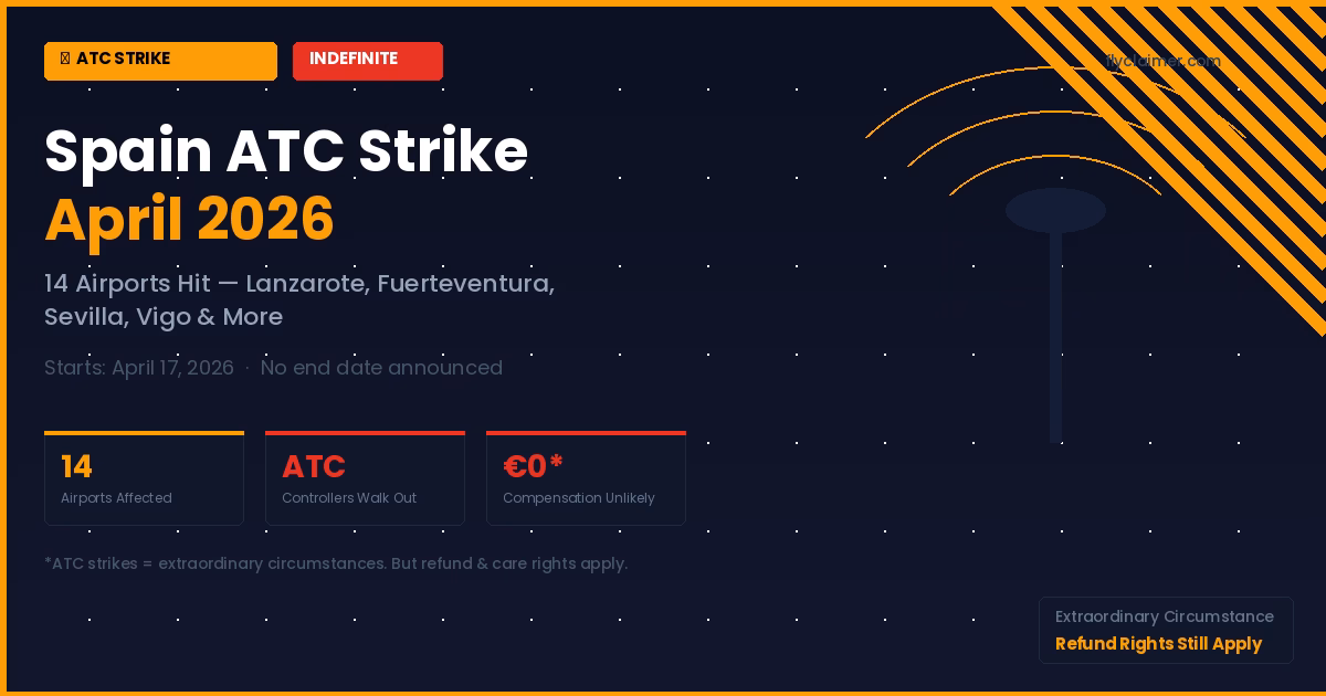 Image depicting the impact of the Spain air traffic control strike in